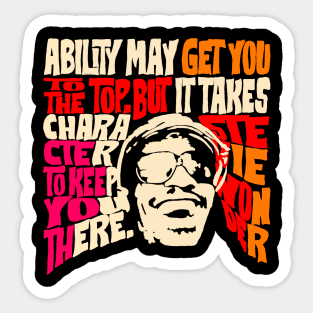 Stevie Wonder // Retro Fun Art Style Sticker